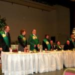 Knights and Ladies dinner celebration at Cauley Auditorium after the Saint Patrick's day parade.