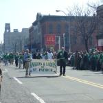 Saint Patricks Day Parade with Knights and Ladies