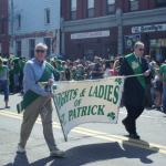 Saint Patricks Day Parade with Knights and Ladies